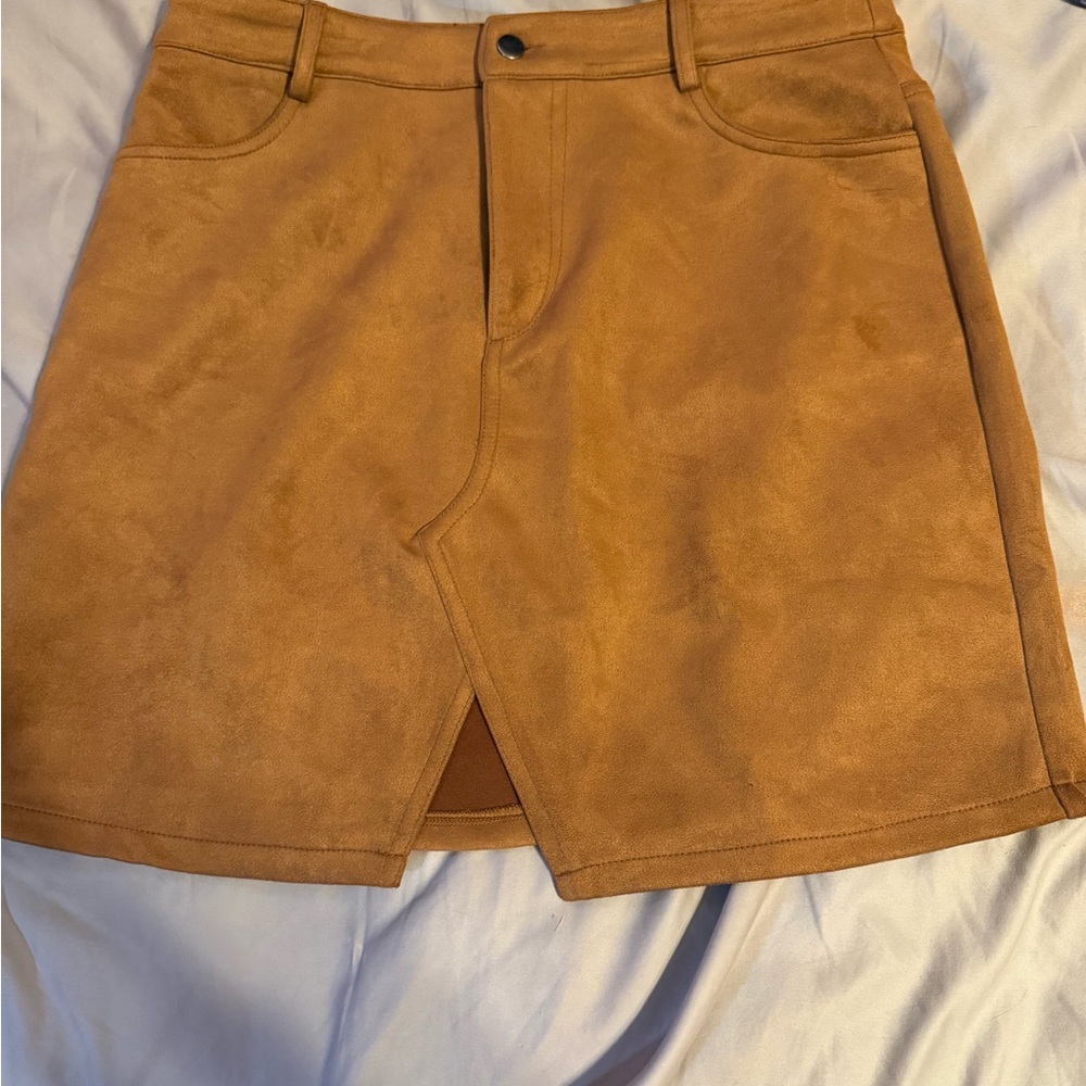 Women's Faux Suede Skirt